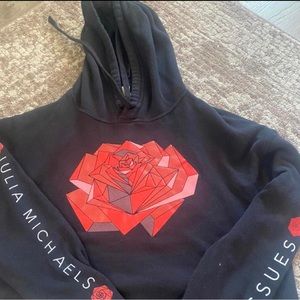 julia michaels crop hoodie